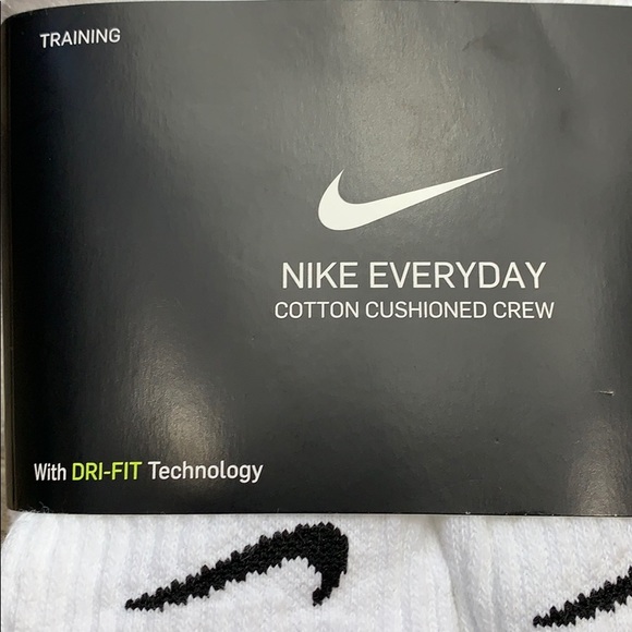 NIKE EVERYDAY COTTON CUSHIONED CREW WMNS 6 pairs Socks set - Picture 10 of 16
